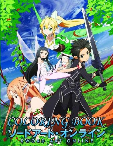 Sword art online coloring book by anime ghost