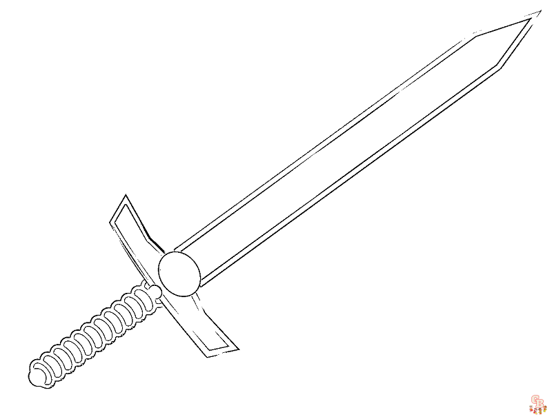 Unleash your creativity with exciting sword coloring pages