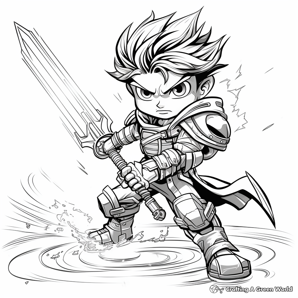 Sword coloring pages