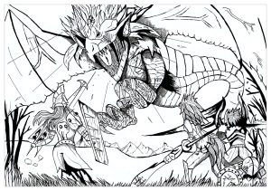 Sword coloring pages for adults kids