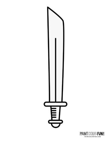 Epic sword drawings clipart fun learning activities for young knights at