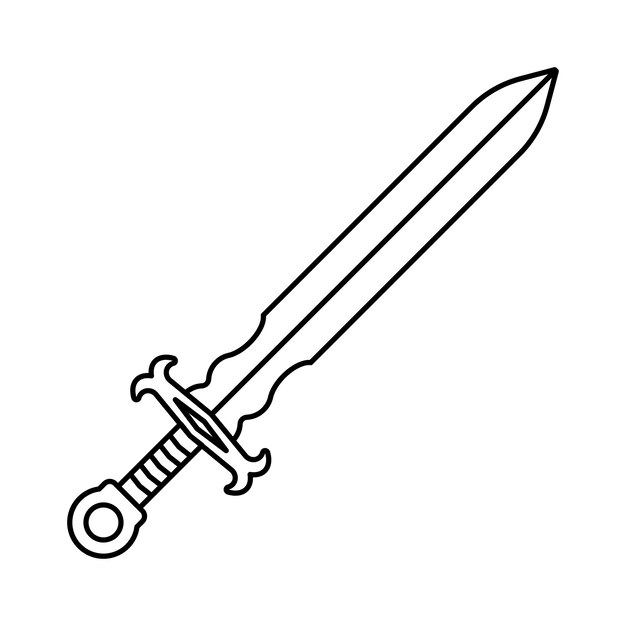Page sword coloring images
