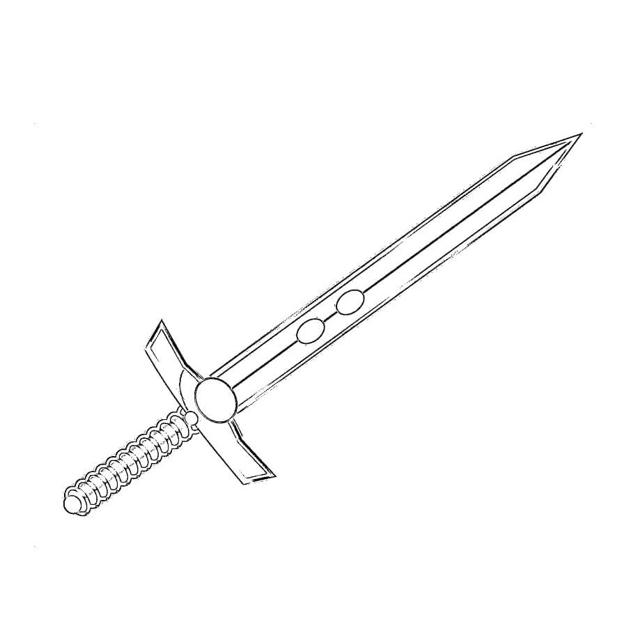 Sword coloring pages