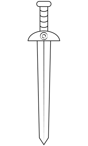 Sword coloring page free printable coloring pages