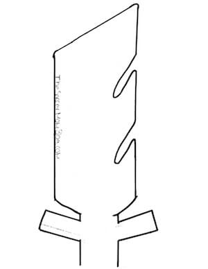 Free traceable sword pattern to make nikos sword of light