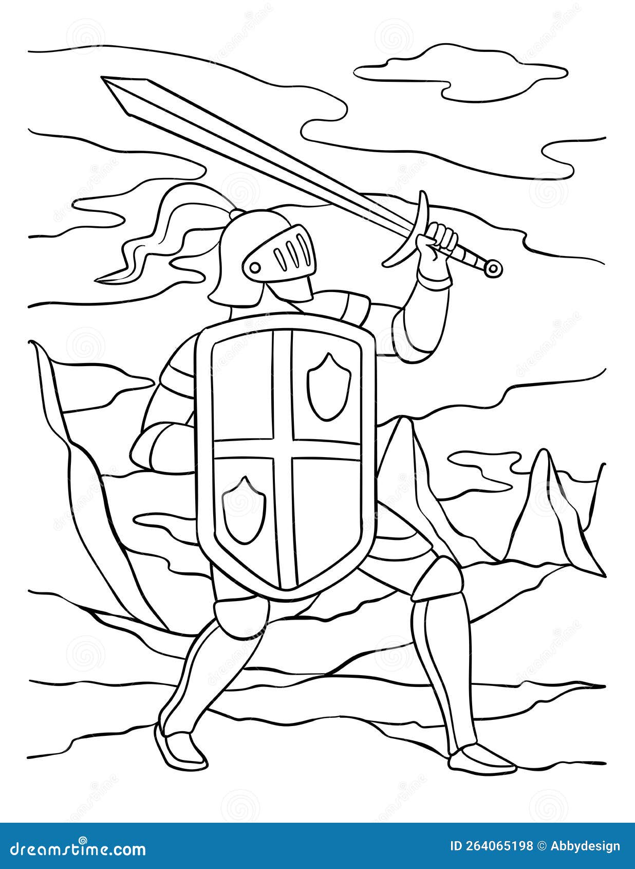 Coloring knight kids stock illustrations â coloring knight kids stock illustrations vectors clipart
