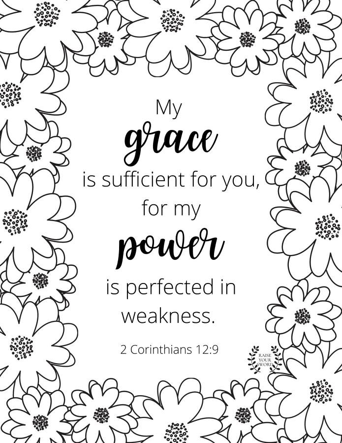 Free printable bible verse coloring pages
