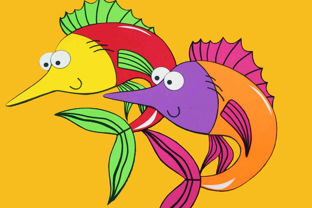 Printable under the sea swordfish craft
