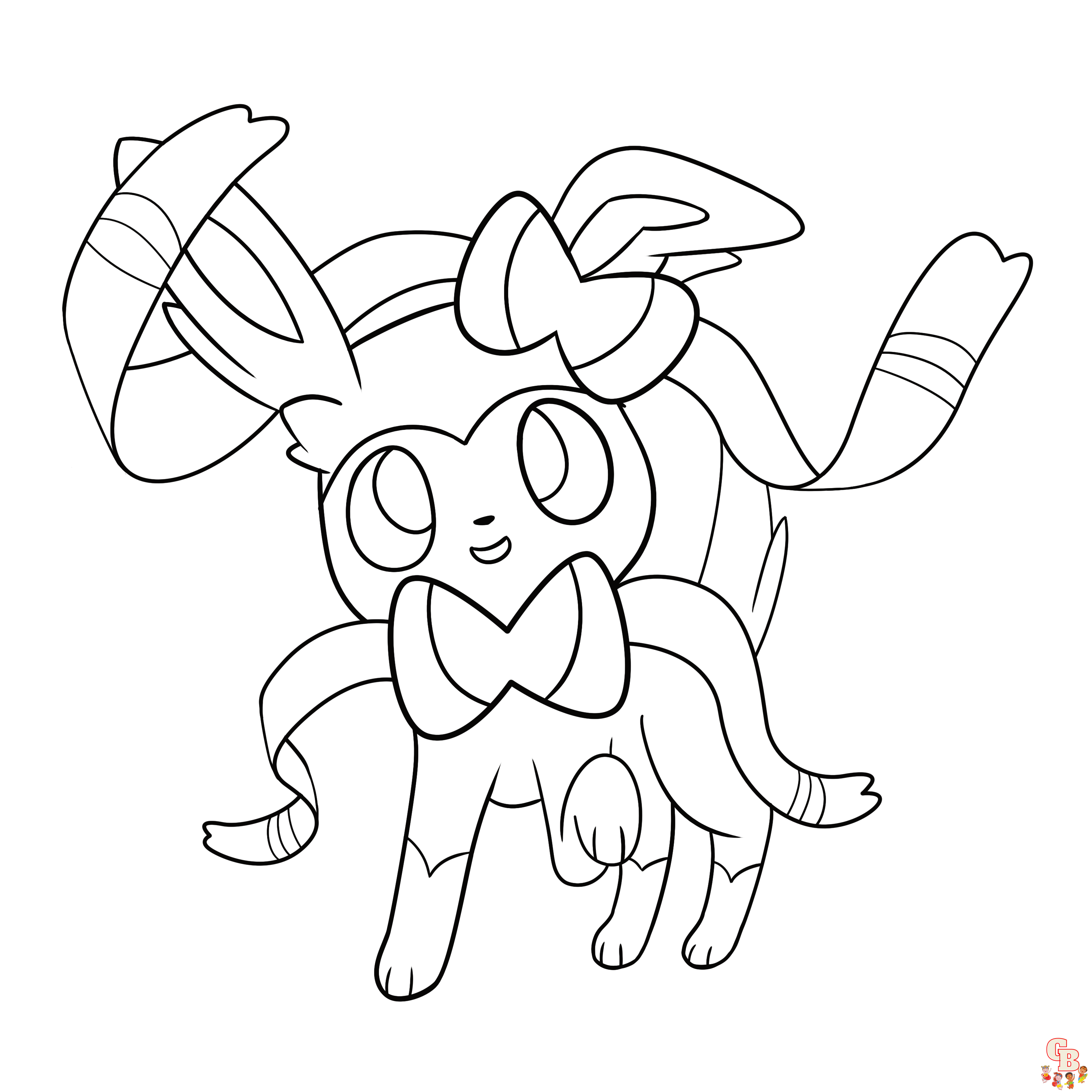 Vãr kreativ med sylveon coloring pages â gratis utskriftsark