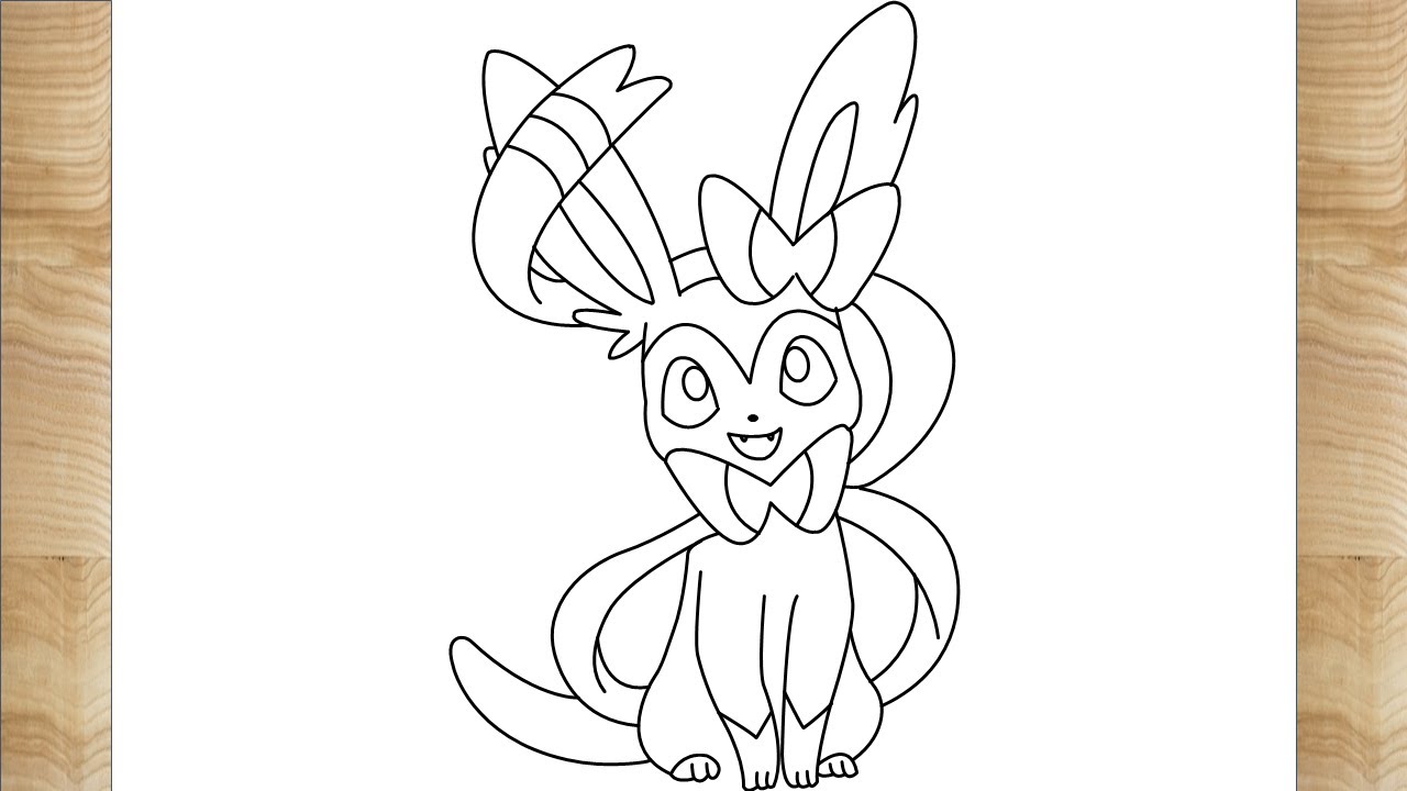 How to draw sylveon from pokemon bloomy drawing