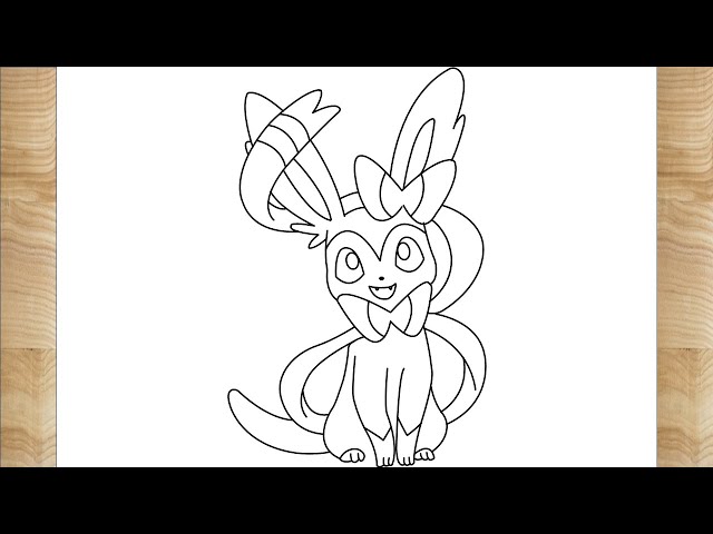 How to draw sylveon from pokemon bloomy drawing