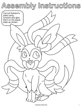 Pokemon arts and crafts activity sylveon edition by santanas stem shop