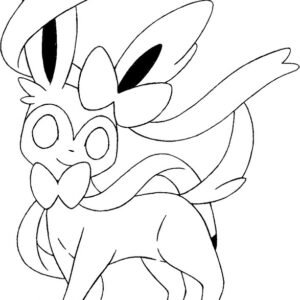 Sylveon coloring pages printable for free download