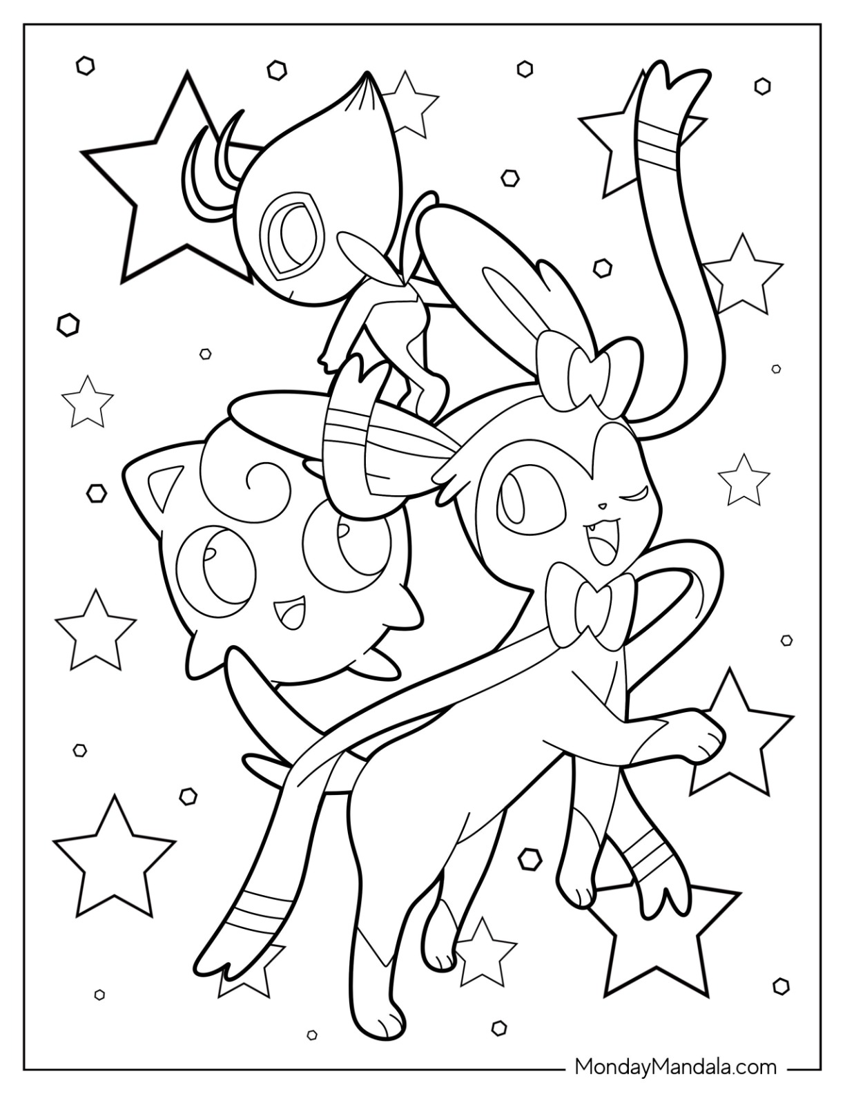 Jigglypuff coloring pages free pdf printables
