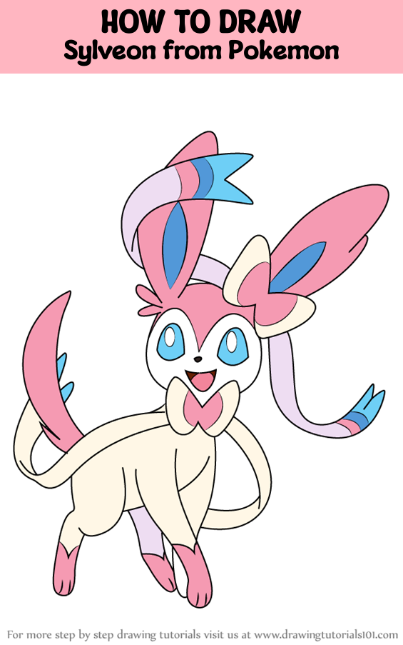 How to draw sylveon from pokemon pokemon step by step
