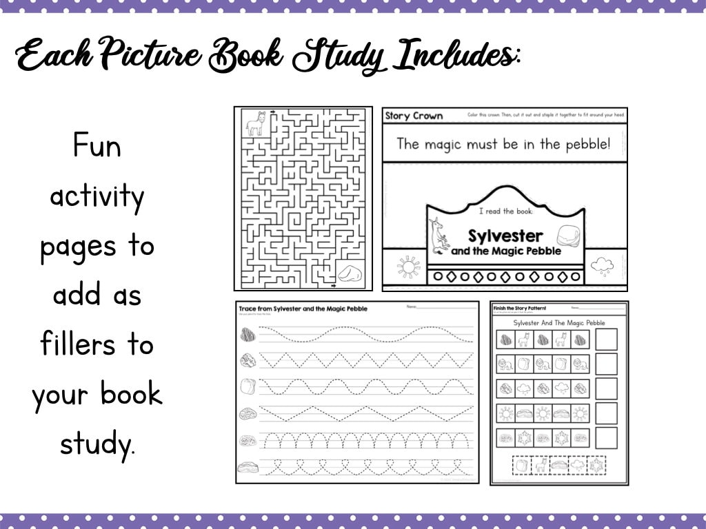 Sylvester and the magic pebble picture book study