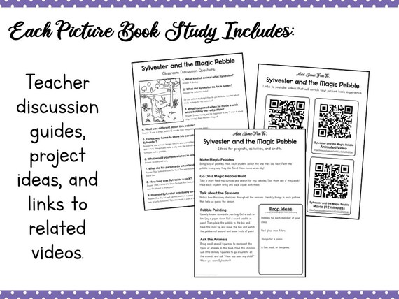 Sylvester and the magic pebble picture book study