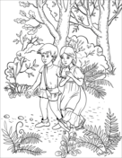 Sylvester finds a magic pebble coloring page free printable coloring pages