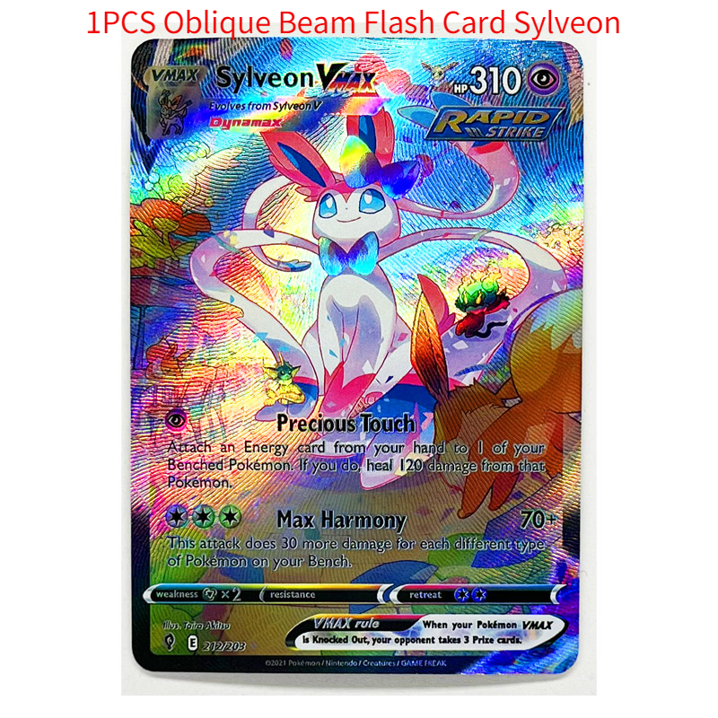 Sylveon vmax pokemon card collection anime cards sylveon v pokemon card