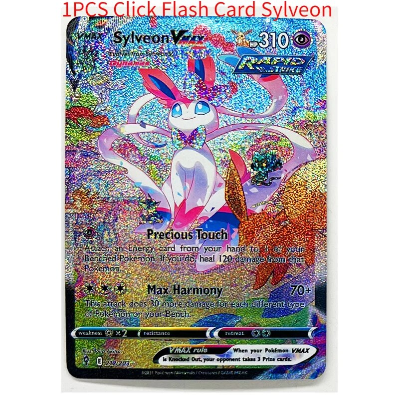 Sylveon vmax pokemon card collection anime cards sylveon v pokemon card