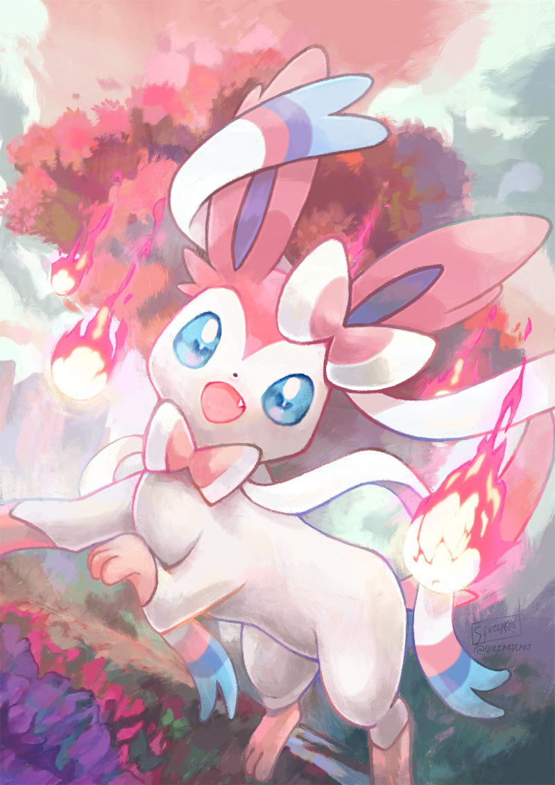 Sylveon art print â guzzardi art