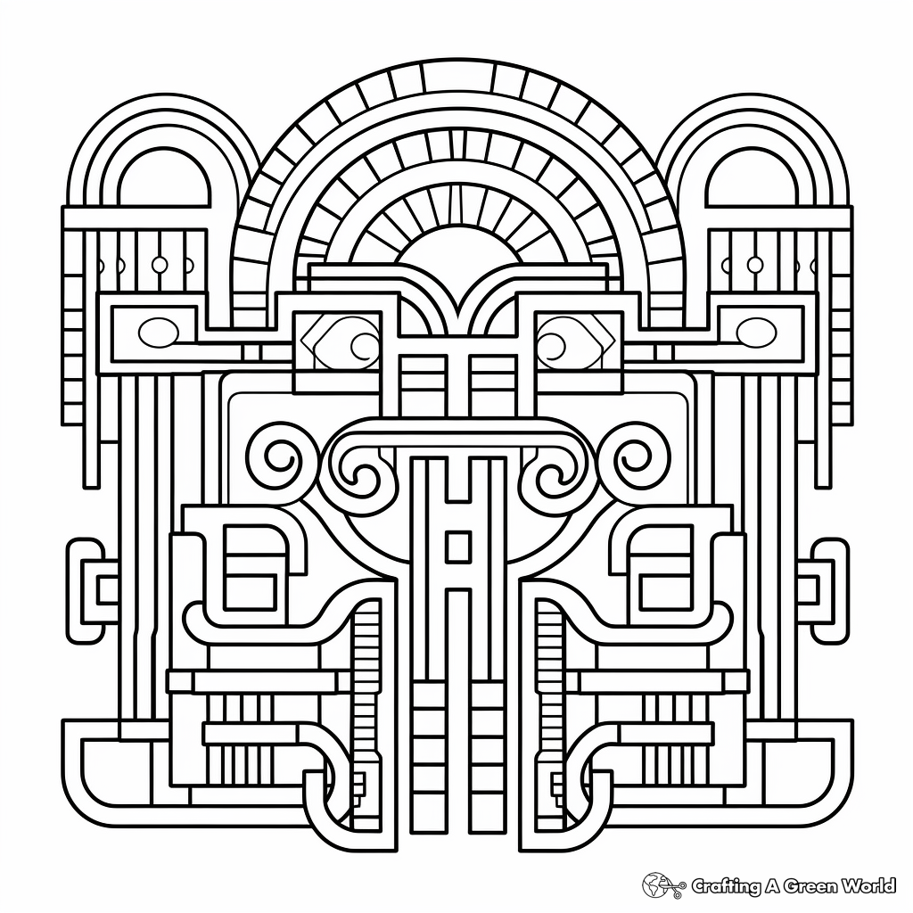 Symmetrical coloring pages