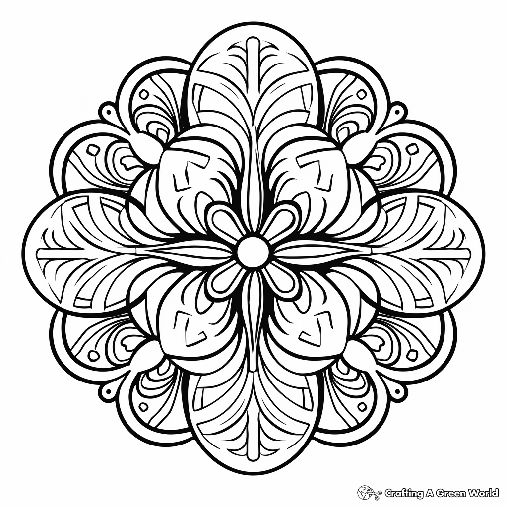 Symmetrical coloring pages