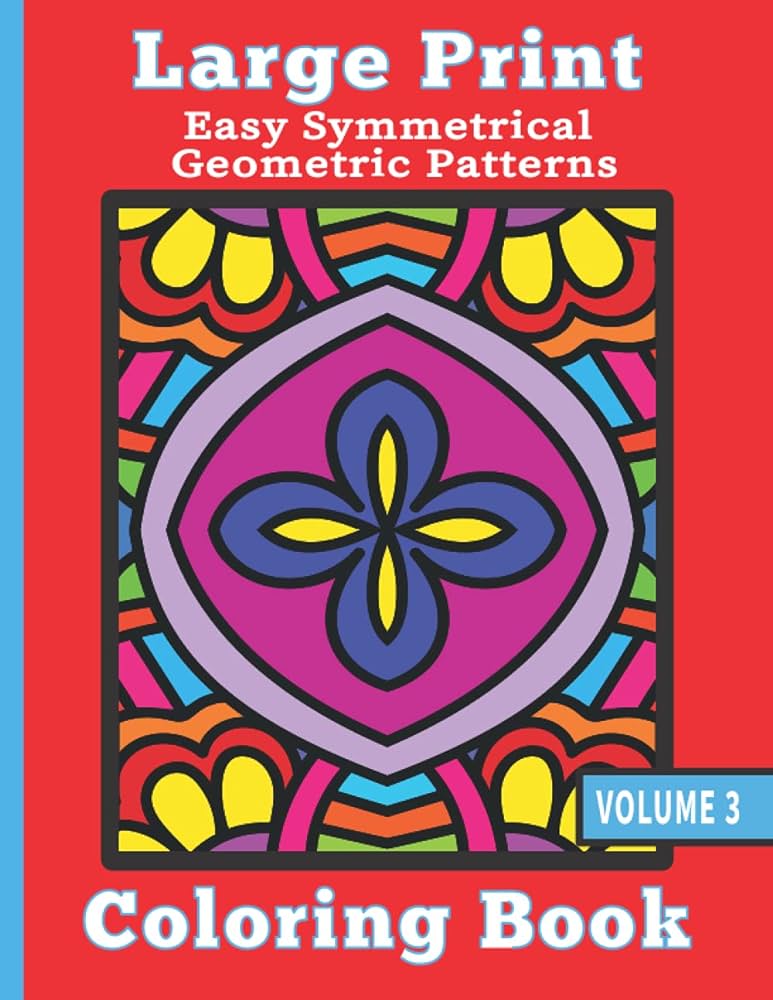 Large print coloring book