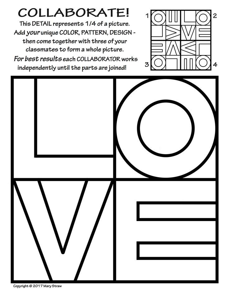 Radial symmetry collaborative activity coloring pages school art projects collaborative art projects collaborative art