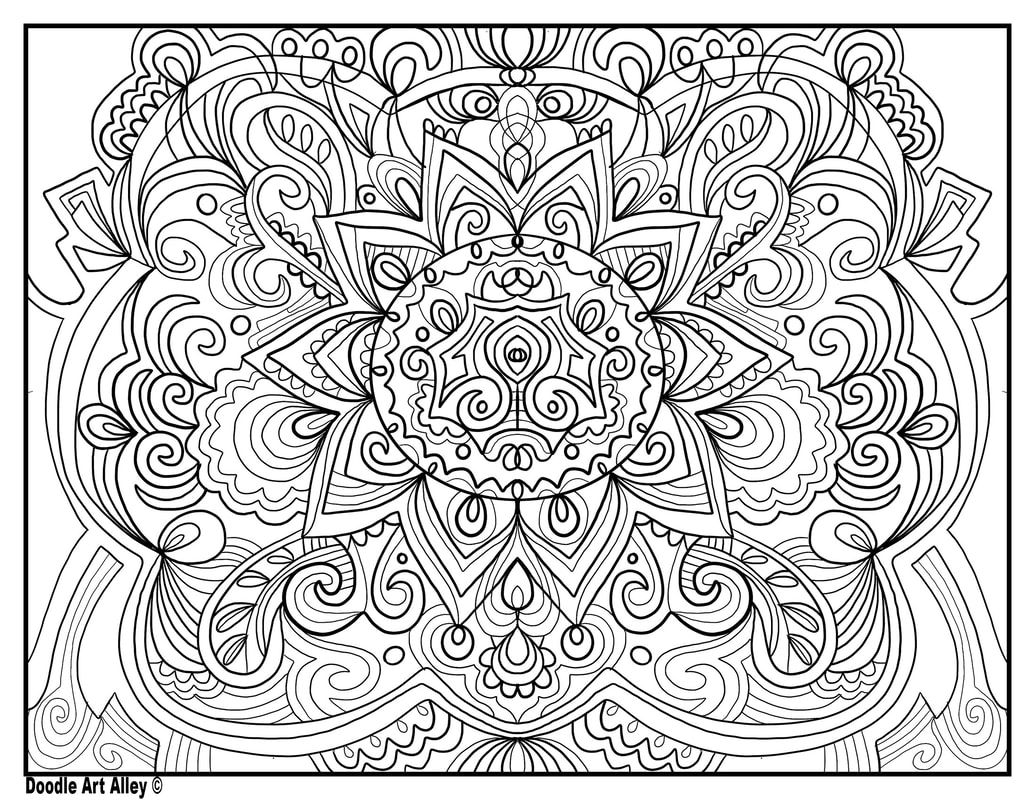 Symmetry coloring pages