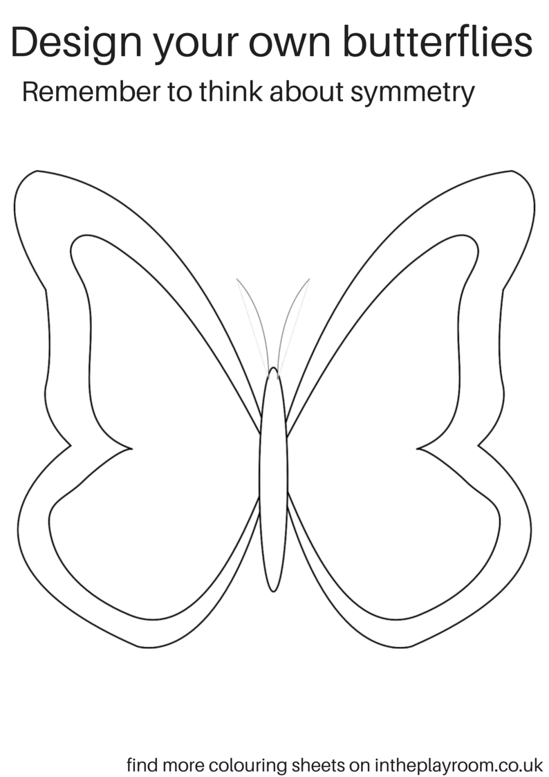 Free printable butterfly louring pages