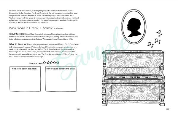 Shades of sound women posers volume â a listening coloring book for pianists â the playful piano