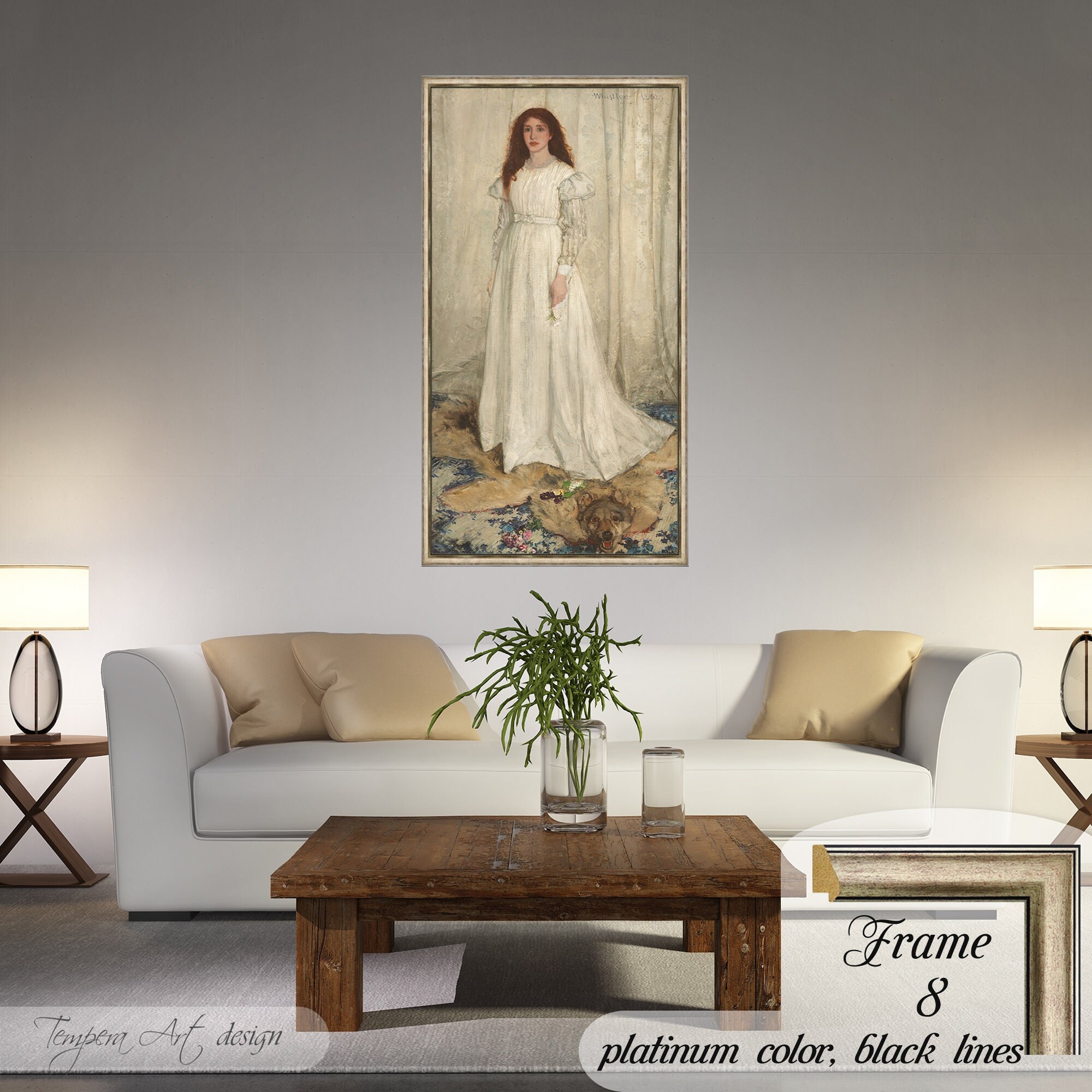 Symphony in white james whistler print no the white girl