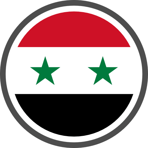 Syria flag round circle icon png and svg vector free download
