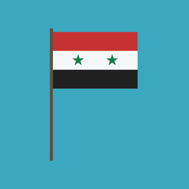 Cartoon of a syria flag stock photos pictures royalty