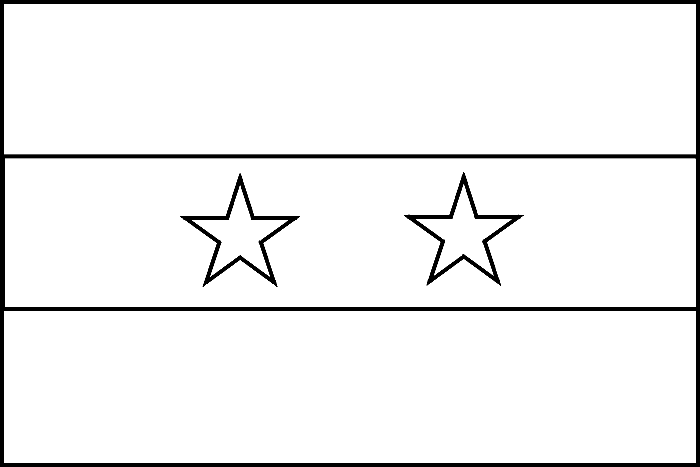Syria flag coloring picture