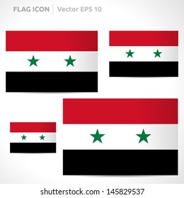 Painting syria flag over royalty