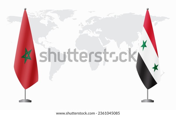 Syria flag over royalty