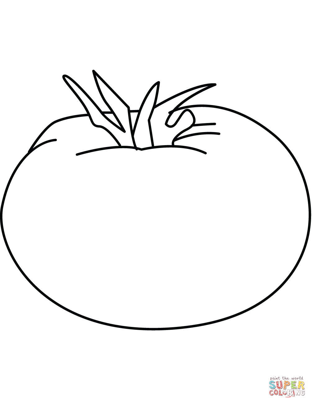Tomato coloring page free printable coloring pages