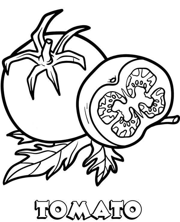 Tomato colorg pages