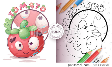 Cartoon character sweet tomato