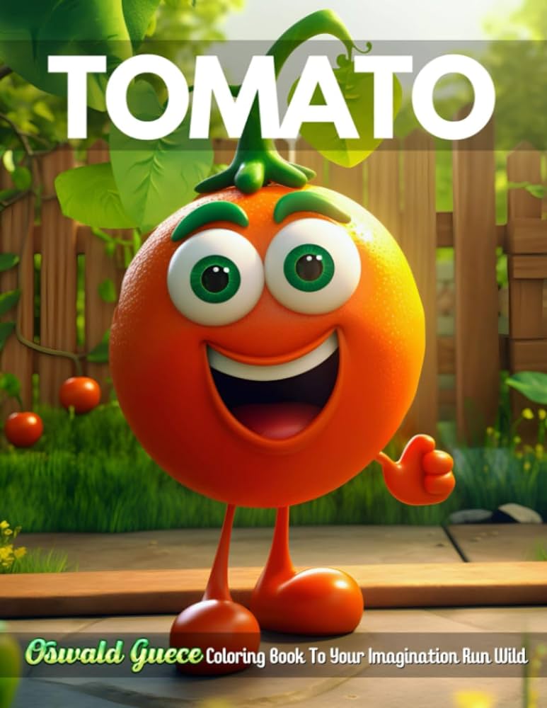 Tomato coloring book for kids an adult coloring book with fun easy and relaxing coloring pages with oswald guece coloring book to your imagination run wild guece oswald books