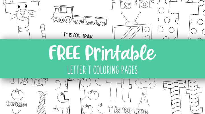 Letter t coloring pages