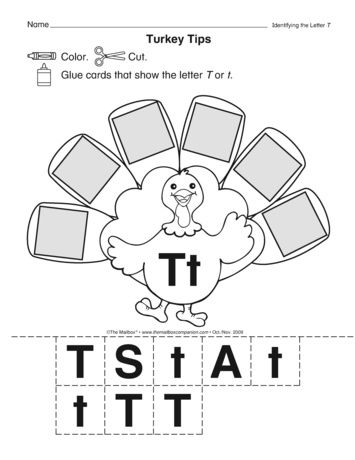 T is for turkey this worksheet provides practice with uppercase and lowercase letter recognition a freebie â preschool worksheets letter t activities letter t