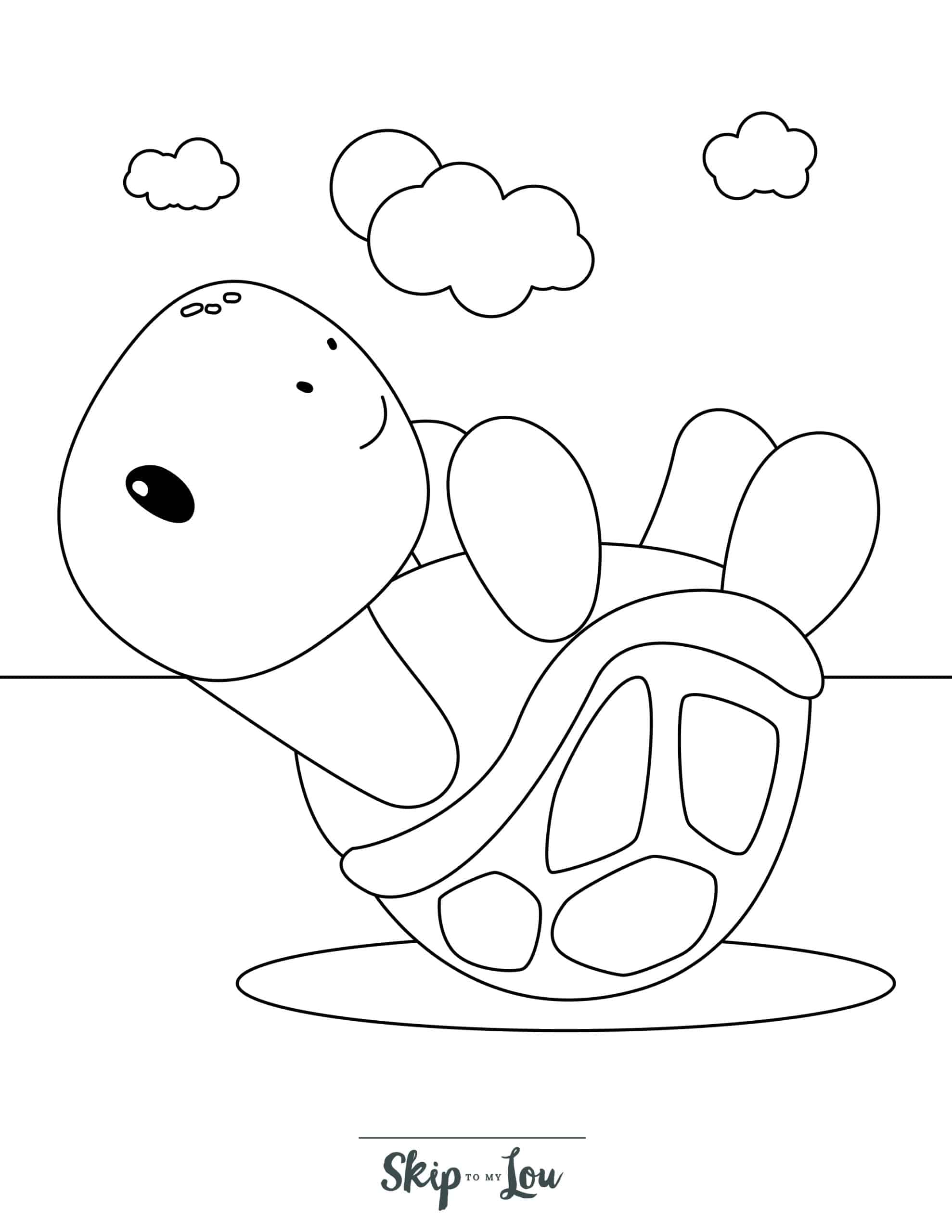 Turtle coloring pages