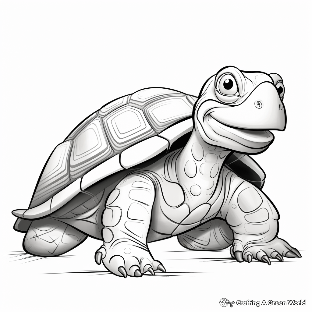T is for turtle coloring pages