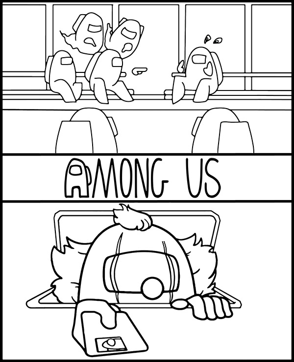 Top among us coloring pages sheets ð