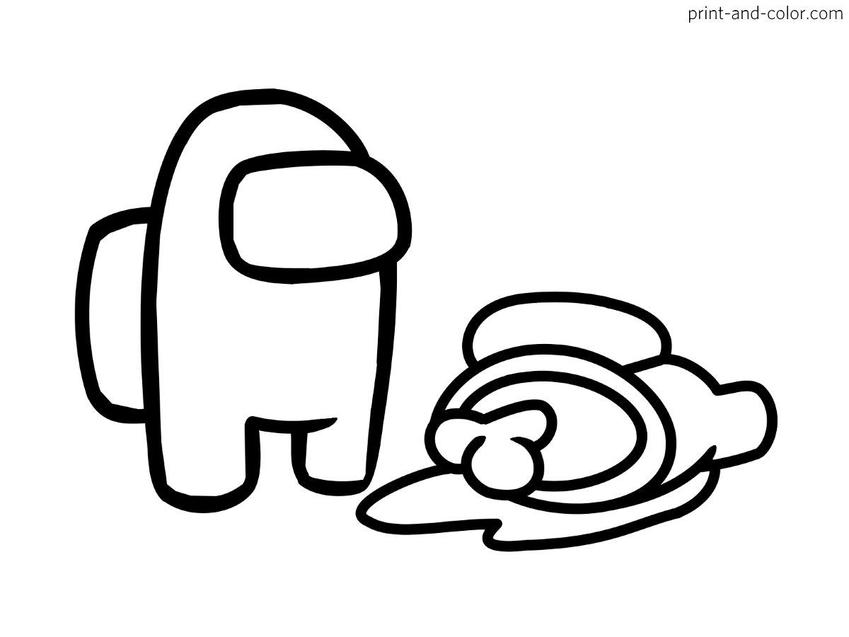 Among us coloring pages print and color
