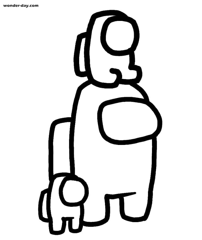 Among us coloring pages free to print