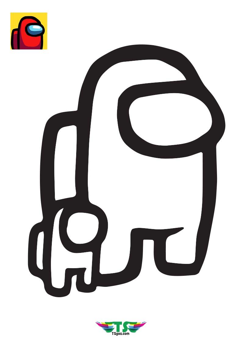 Among us coloring page coloring pages easy coloring pages coloring pages for boys